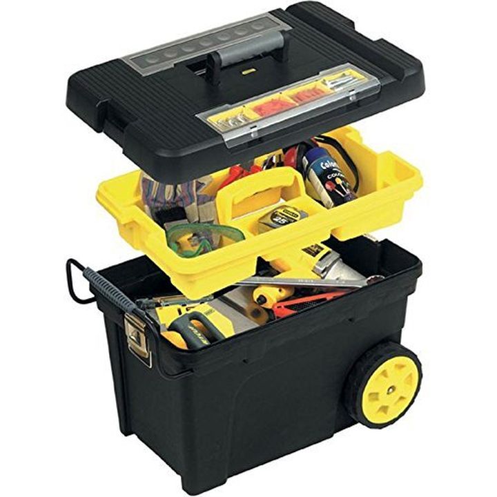 Thùng đồ nghề có bánh xe 610x420x380mm stanley 1-92-904 | japan tools