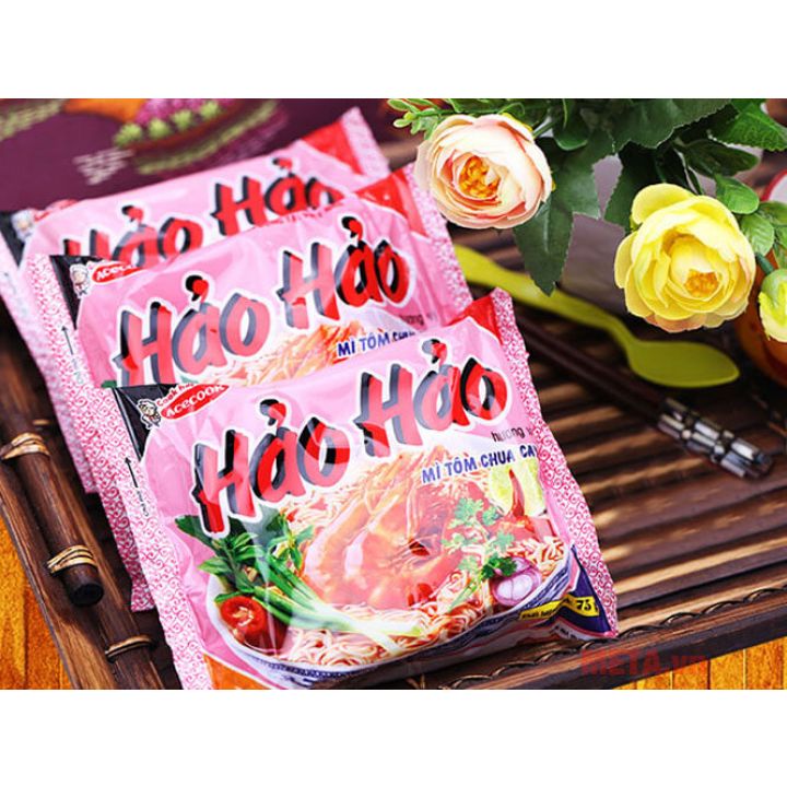 (hàng chính hãng) MÌ HẢO HẢO TÔM CHUA CAY THÙNG 30 GÓI x 75G