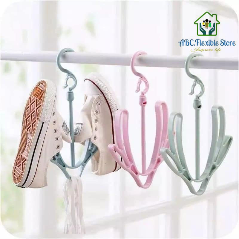 Com bo 5 Móc phơi giày 2 nhánh tiện dụng, phơi giày nhanh khô