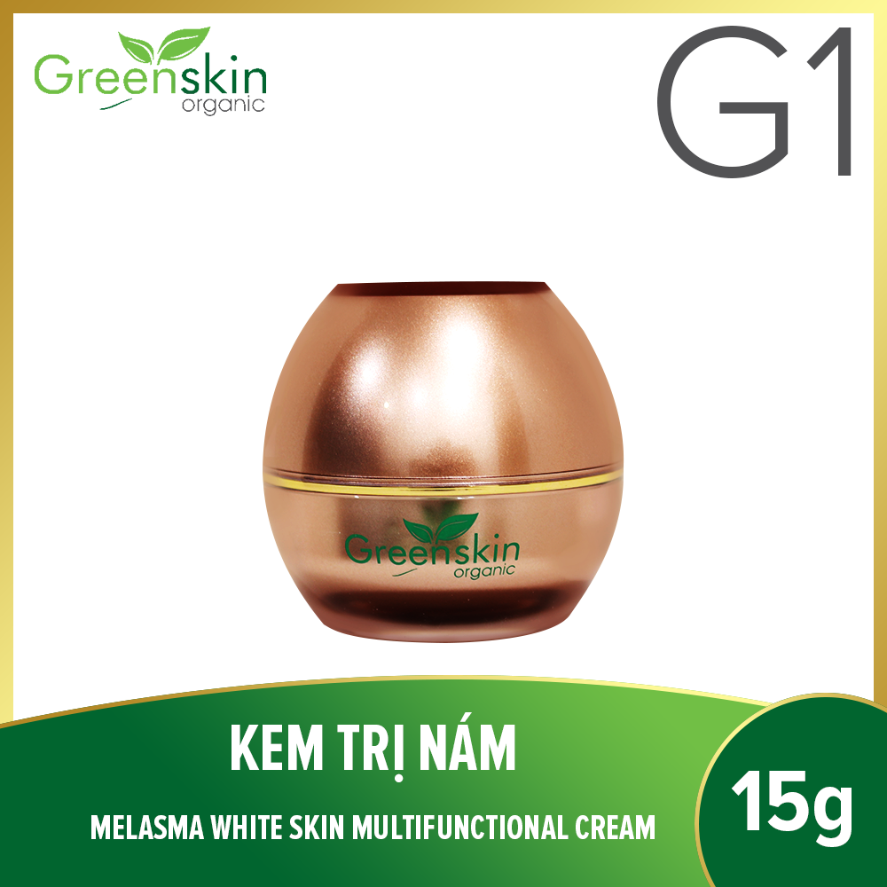 [HCM]Kem Dưỡng Da GREENSKIN Organic G1 Cải Thiện Làn Da Siêu Nám Chống Nắng Thâm - 15gr - [Thanh Trúc Mỹ Phẩm]