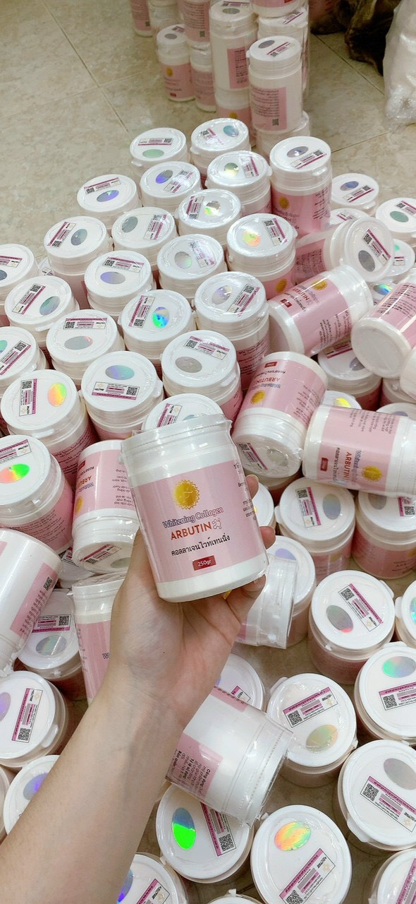 Kích trắng abutine màu hồng 200gr chăm sóc dưỡng ẩm