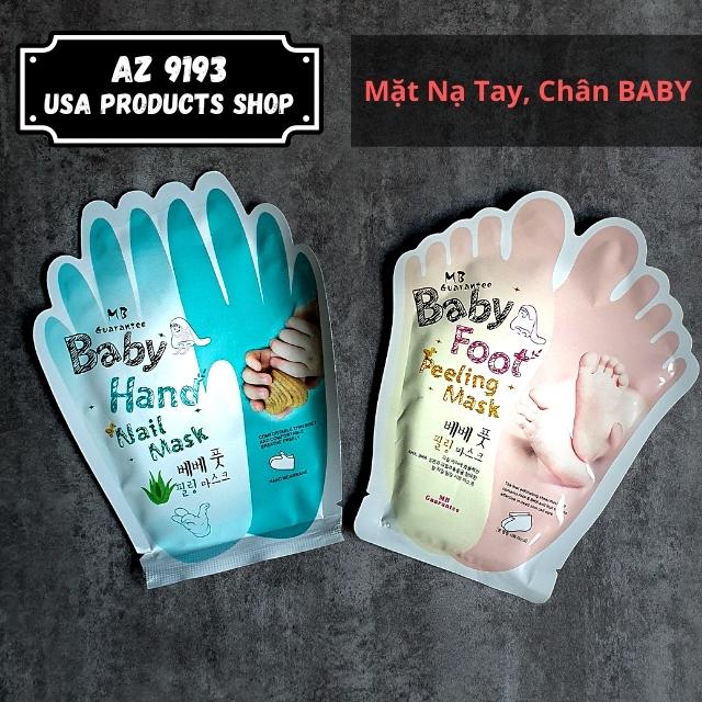 Mặt nạ tay, chân mb guarantee baby hand nail mask, baby foot peeling mask - az9193