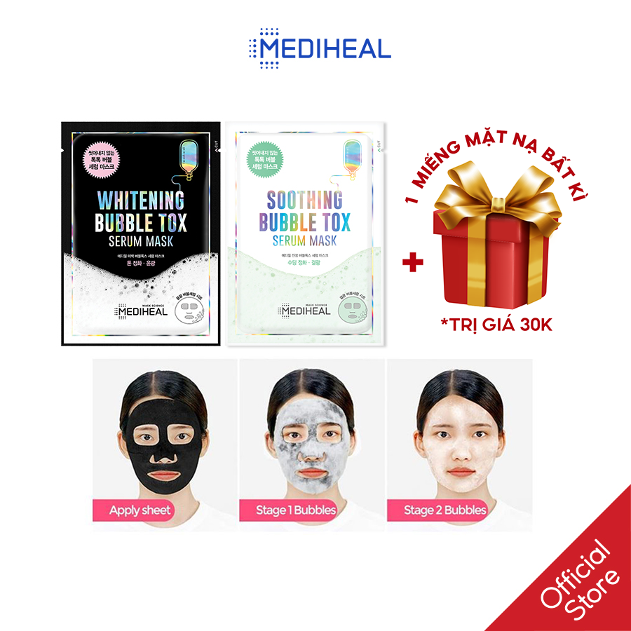 Mặt nạ sủi bọt thải độc cho da Mediheal Bubble Tox Serum Mask 25ml