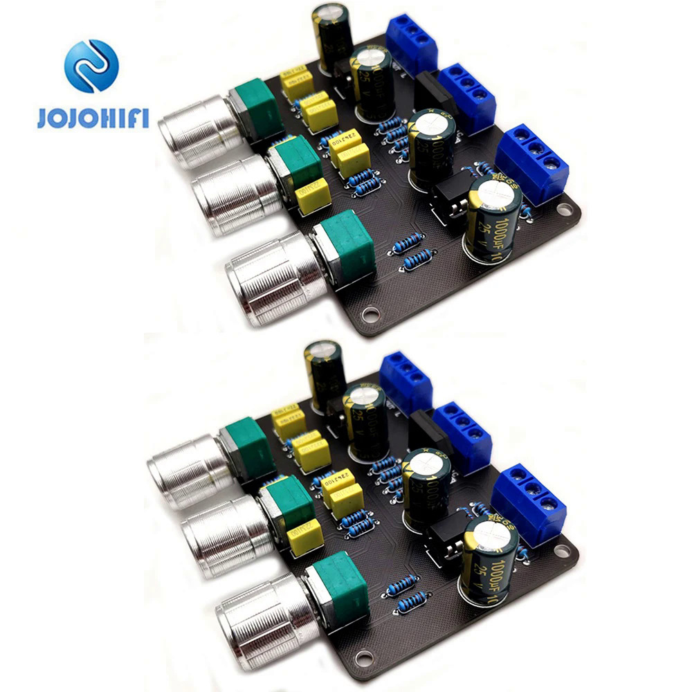 2 cái ne5532 khuếch đại công suất pre-stage Mini 80mmx55mm Preamp Pre Bảng điều chỉnh điều chỉnh âm thanh Hifi 5532 với loa siêu trầm
