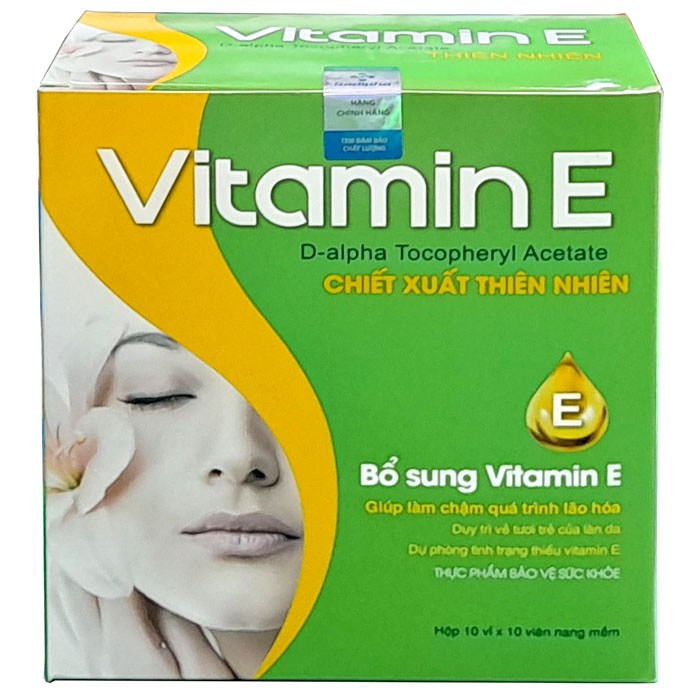 Vitamin E Sadipha, duy trì vẻ tươi trẻ của làn da  Một viên