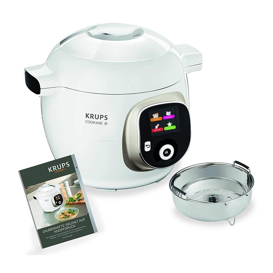 Nồi cơm điện đa năng krups cook4me+ cz7101 multikocher, 6l, 1600w