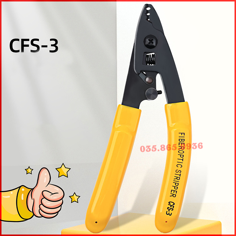 Kìm tuốt sợi quang CFS3 | Kềm tuốt sợi cáp quang 3 lỗ - Kìm tuốt quang