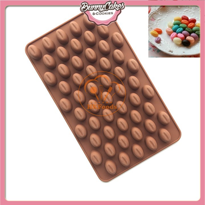 Khuôn Silicon làm thạch rau câu, chocolate, làm bánh 55 Hạt Cà Phê Nhí