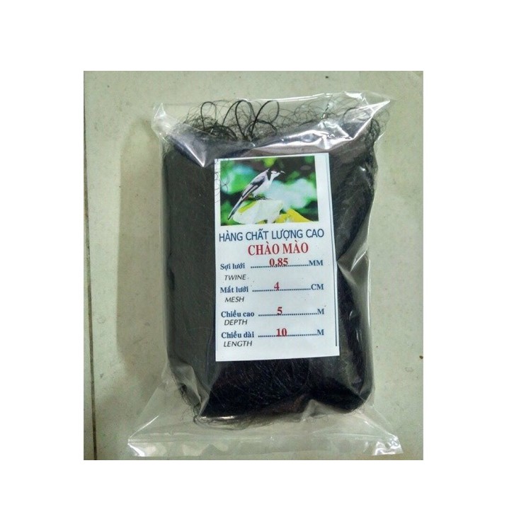 Lưới Bẫy Chim Chào Mào, Chòe, Mi, Khứu, Sáo,Cu gáy dài 10M-15M-20M-25M-30M-50M Tàng Hình, Sợi Cước Đen Chống Sự Phát Triển của Chim Hiệu Quả