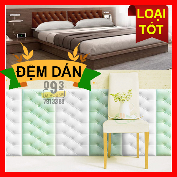 Miếng Dán Tường Xốp Chống Thấm Nước 3D, Mút Dán Tường Chống Va Chạm Nệm Đệm Cho Phòng Khách Phòng Ngủ