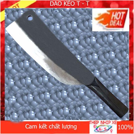 Dụng cụ nhà bếp - Dao phay chặt xương làm từ nhíp xe ô tô