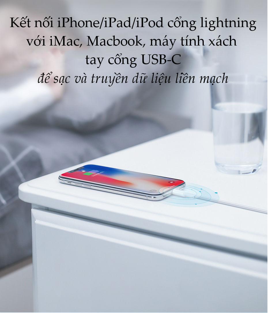 Cáp sạc nhanh USB-C sang Lightning MFI UGREEN US171 - Sạc nhanh 50% trong 30 phút cho iPhone 11 Pro Max / iPhone Xs Max / iPhone XR / iPhone 8 Plus, dài từ 0.25 - 2m Cáp sạc nhanh USB-C sang Lightning MFI UGREEN US171 - Sạc nhanh 50% trong 30 phút cho iPhone 11 Pro Max / iPhone Xs Max / iPhone XR / iPhone 8 Plus, dài từ 0.25 - 2m