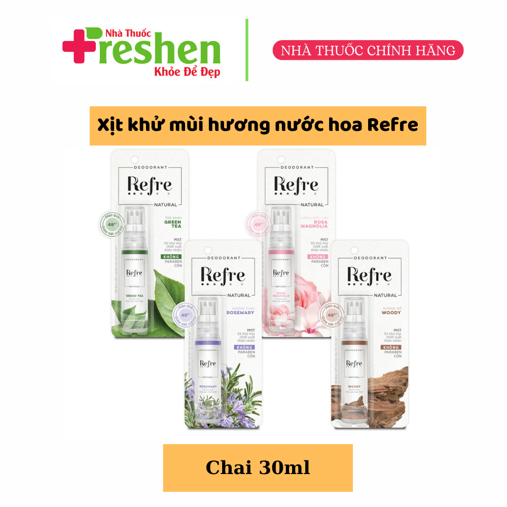 [HCM]Xịt khử mùi Refre Natural 30ml