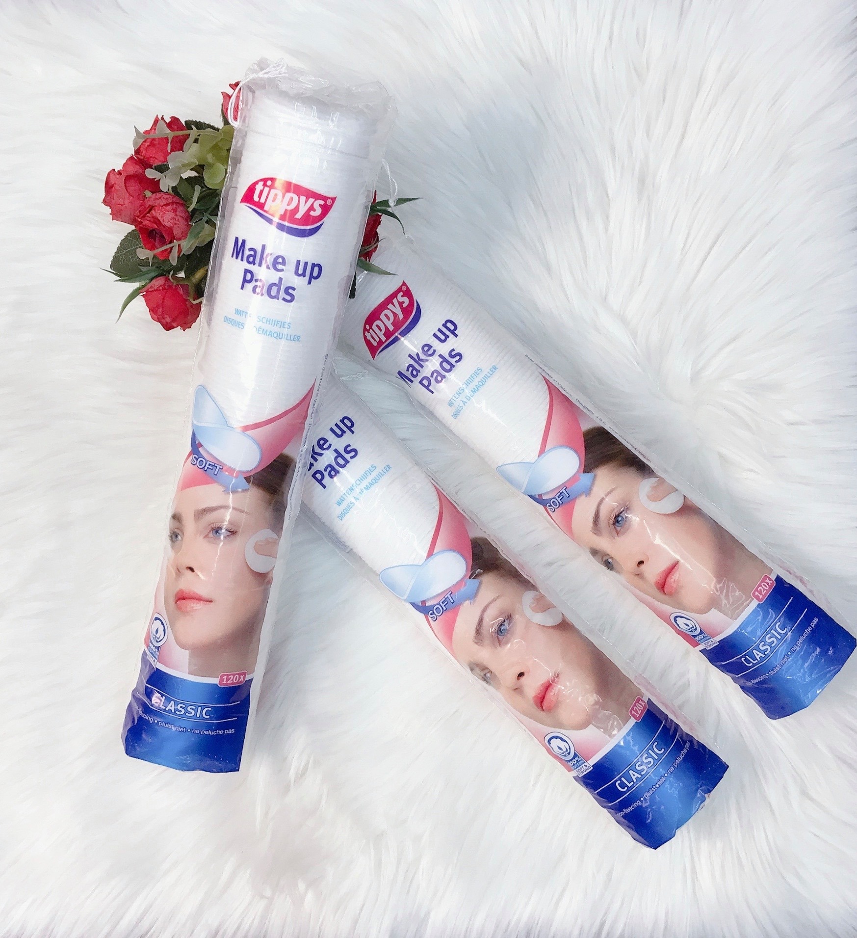 Bông tẩy trang Tippys 120 miếng