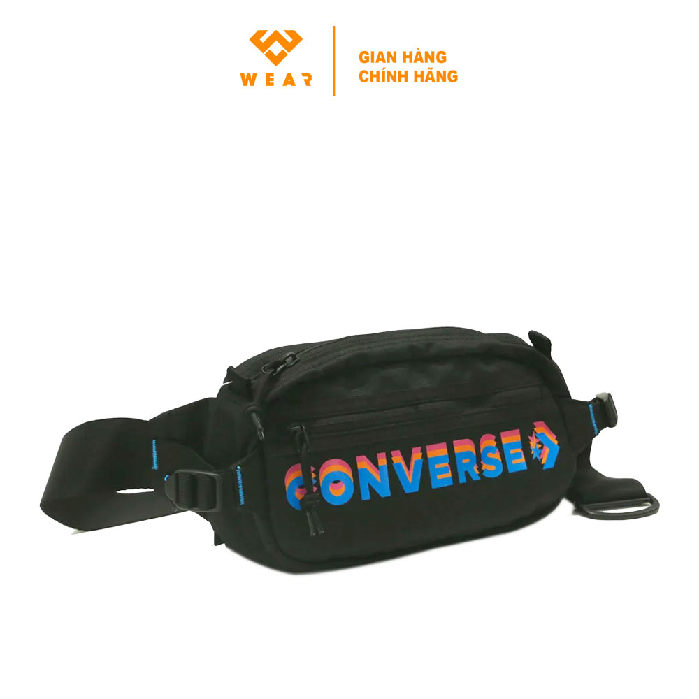 Túi converse transition sling large logo court - black - 10023820001