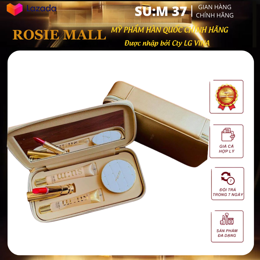 Set phấn nước Su:m37 Losec Summa Gold Cushion Limited-Sự kết hợp của Losec Summa và công nghệ Golden Cushion tạo nên một tuyệt tác cao cấp cho dòng trang điểm của Su:m37-Mỹ phẩm Hàn Quốc chính hãng.