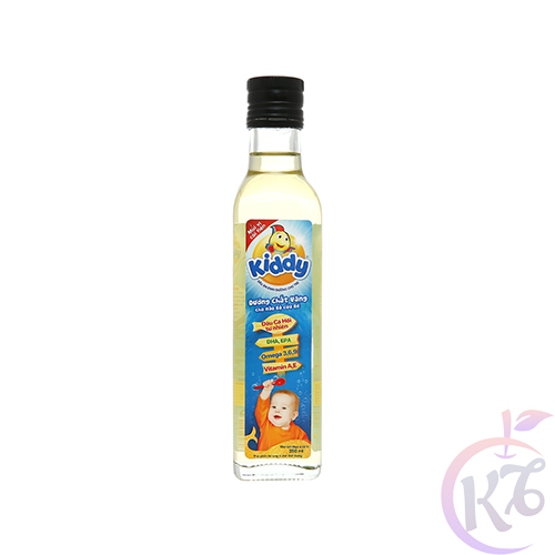 Dầu ăn cho bé Kiddy Cá Hồi chai 250ml - dầu ăn dinh dưỡng trẻ em
