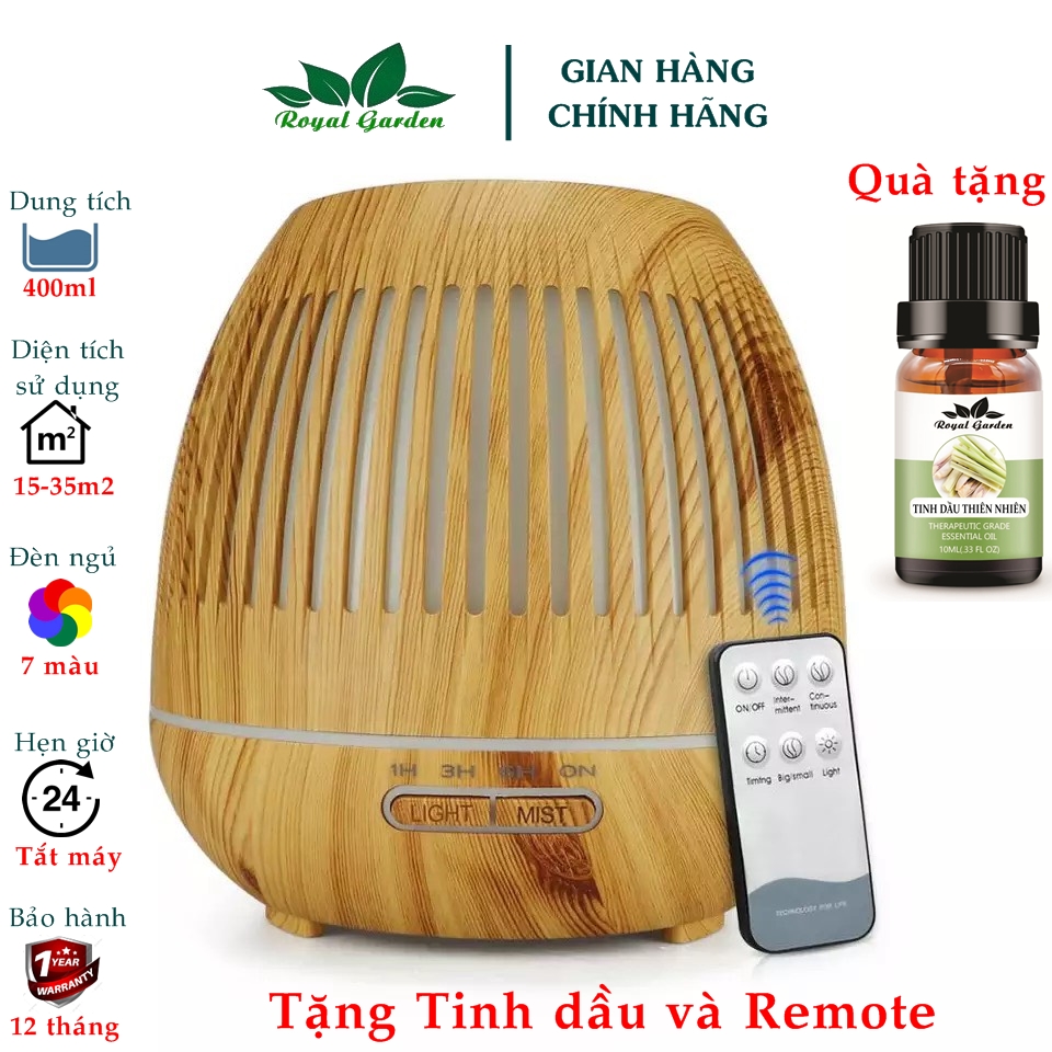 Máy xông tinh dầu đèn xông tinh dầu đèn lồng 400ml bảo hành 12 tháng