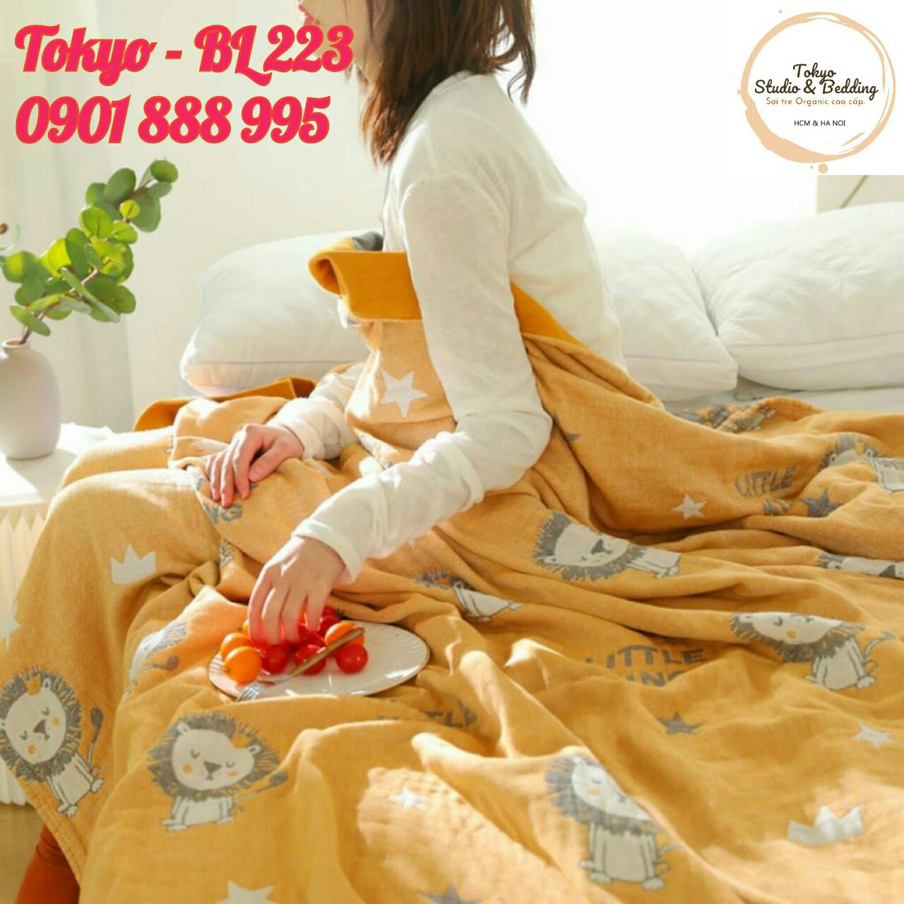 H8_Chăn Xô Organic Cotton Dòng Cao Cấp