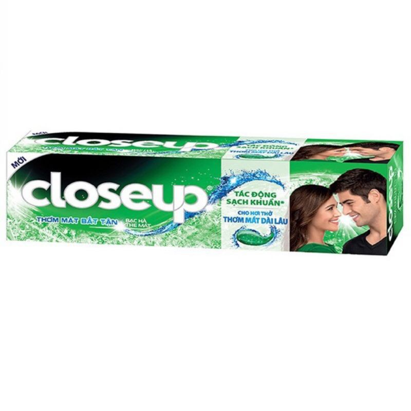 Kem đánh răng closeup bạc hà,lộc đề 230g tặng bàn chải siêu mềm