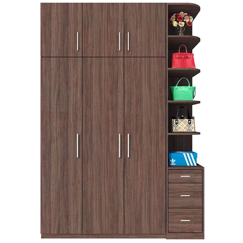Tủ quần áo hiện đại sang trọng cao tới trần nhà fine ft048