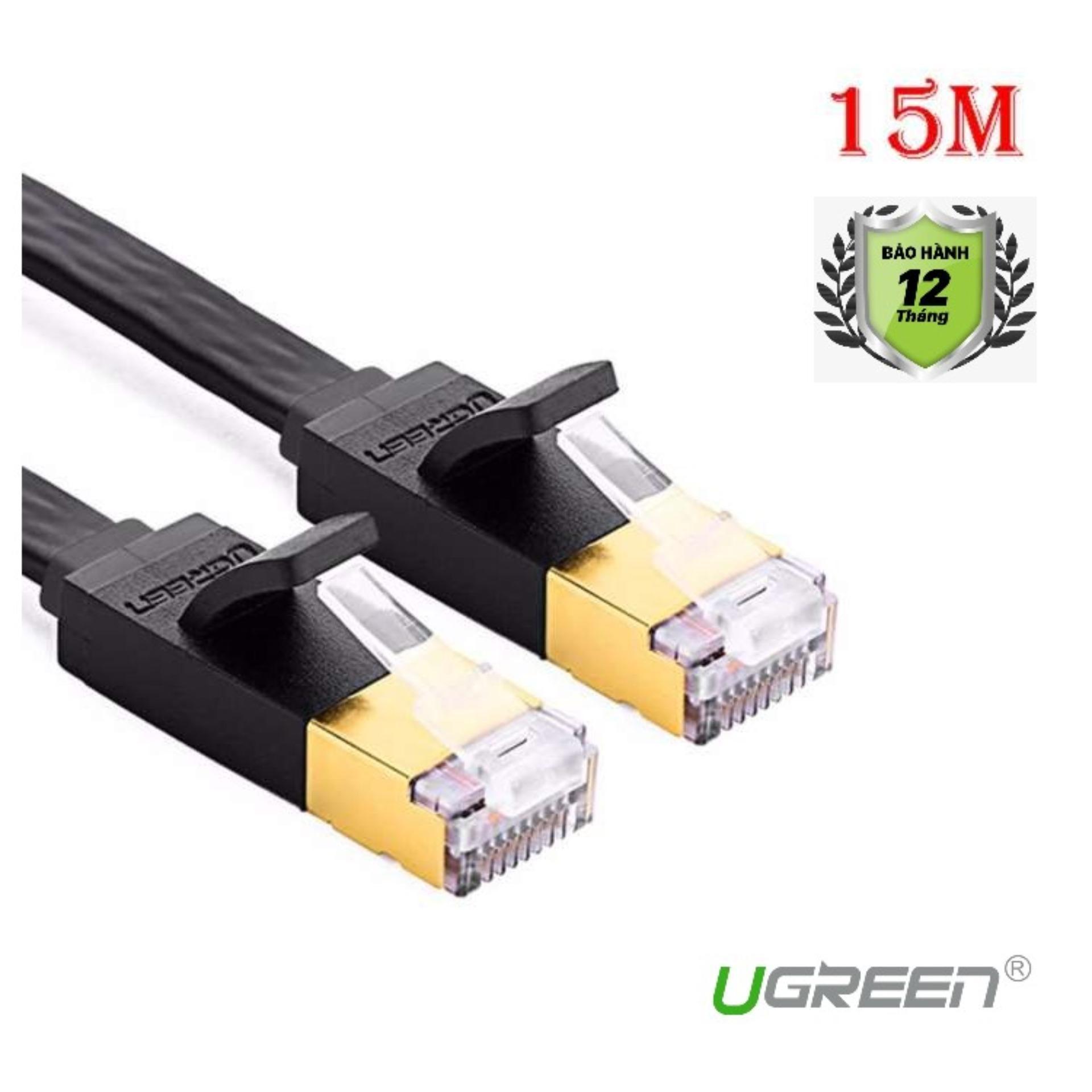 Cáp mạng đúc sẵn cat7 dẹt ugreen 11266 dài 15m