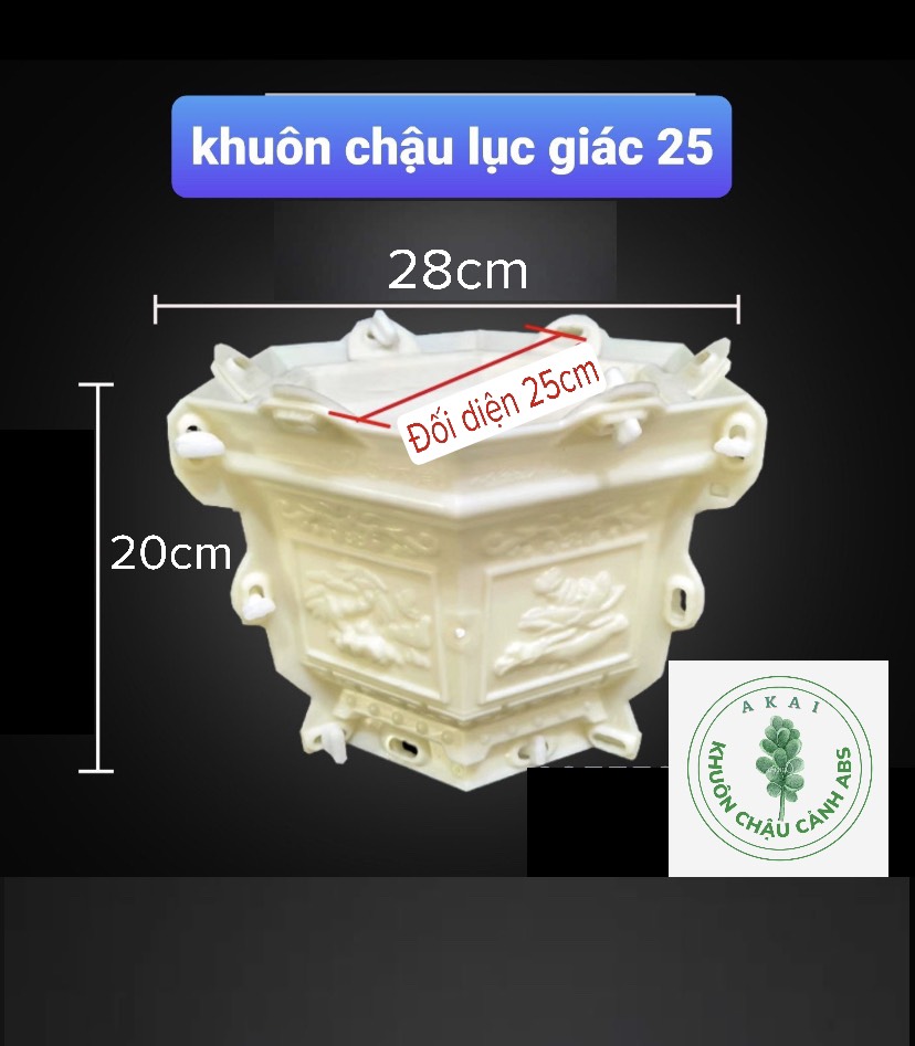 Khuôn đúc chậu cảnh lục giác 25