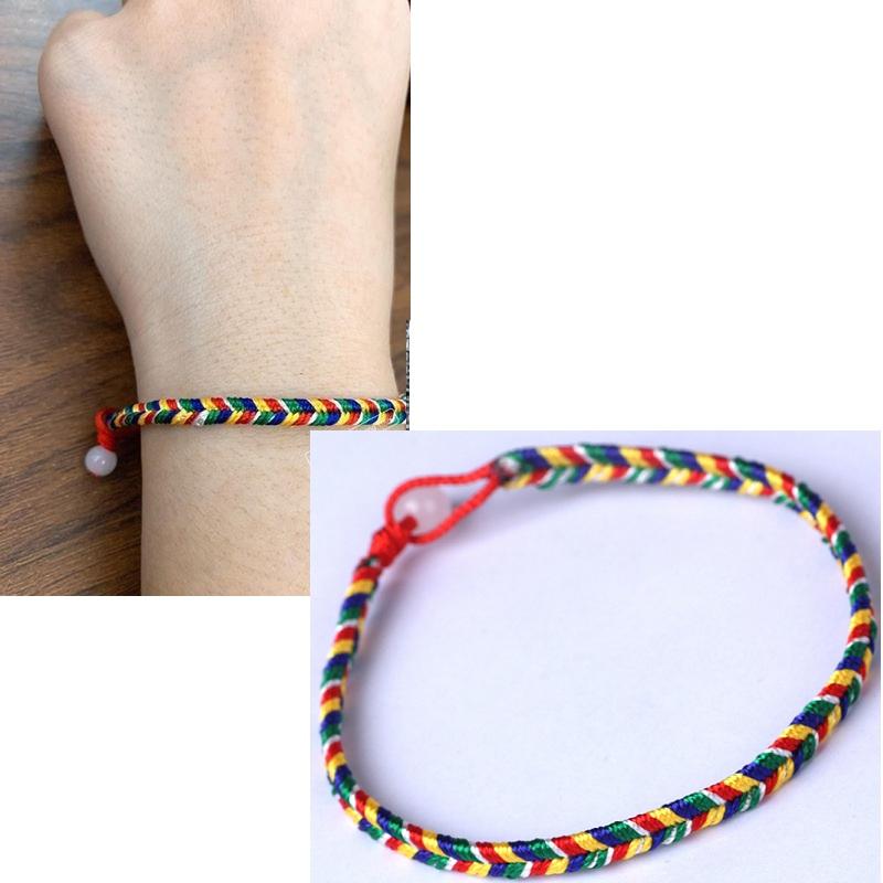 Combo 10 vòng tay ngũ sắc may mắn bình an