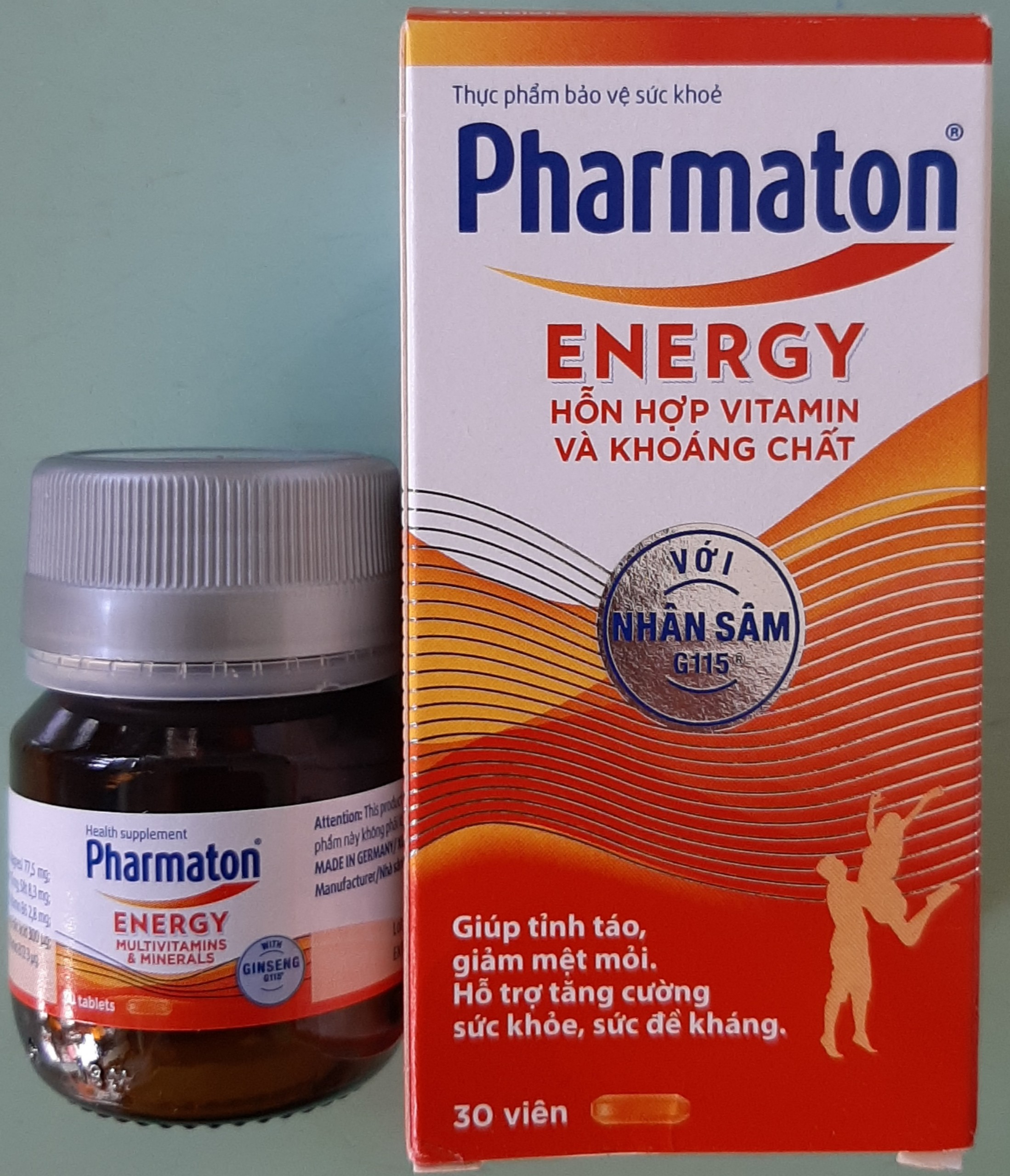 Pharmaton Energy, Vitamin , Nhân Sâm và khoáng chất