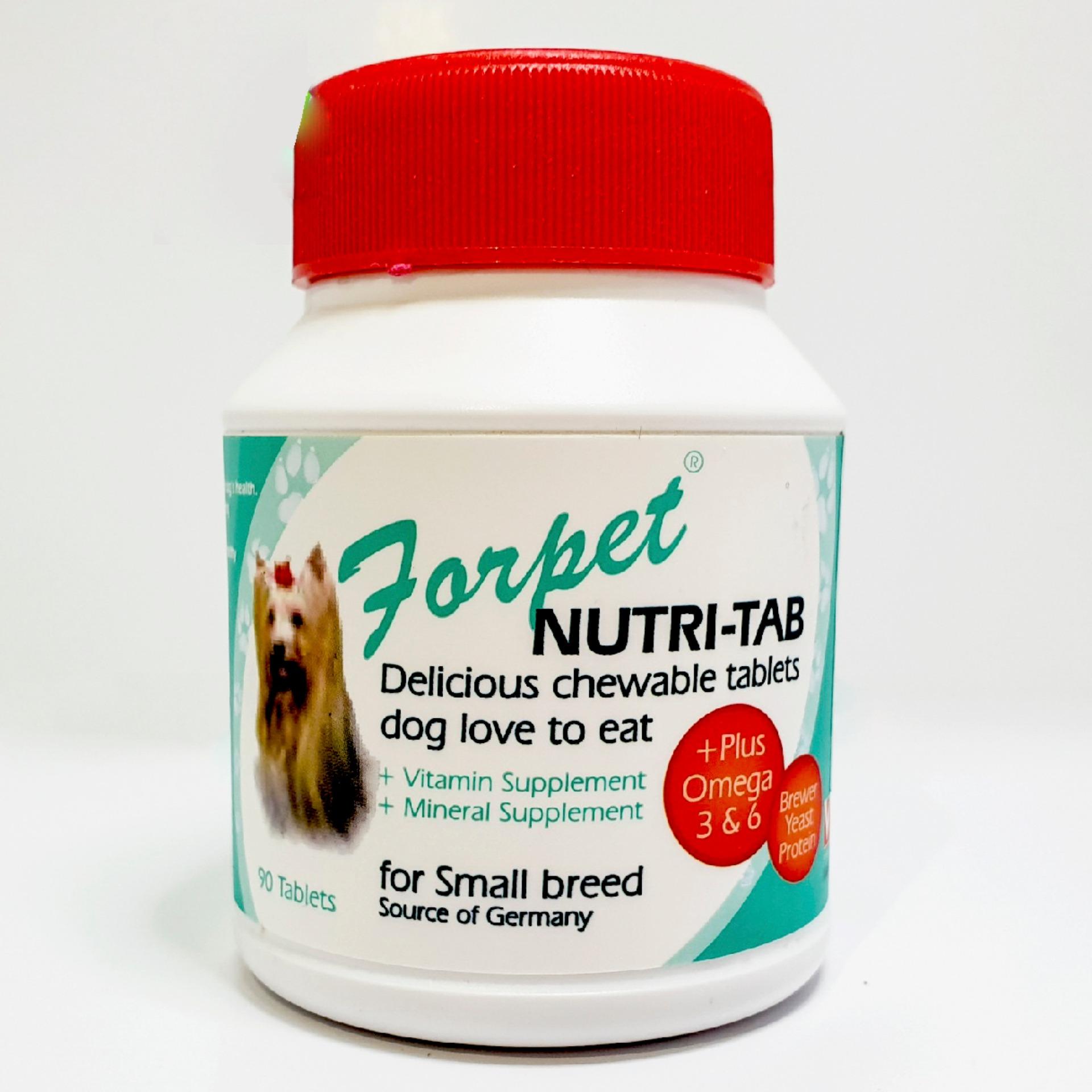 [HCM]FORPET 90 viên - Sản phẩm bổ sung vitamin và khoáng chất giúp cải thiện vấn đề về  da lông cho chó giống nhỏ và mèo