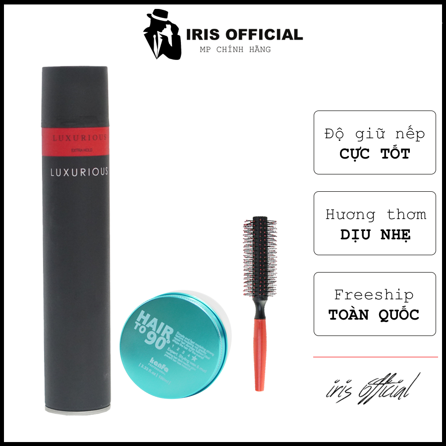 Combo sáp vuốt tóc nam & nữ Hair to 90 Kanfa CHÍNH HÃNG+ Gôm xịt tóc | Wax vuốt tóc cao cấp SIÊU GIỮ NẾP sap vuot toc & gel vuot toc SEED