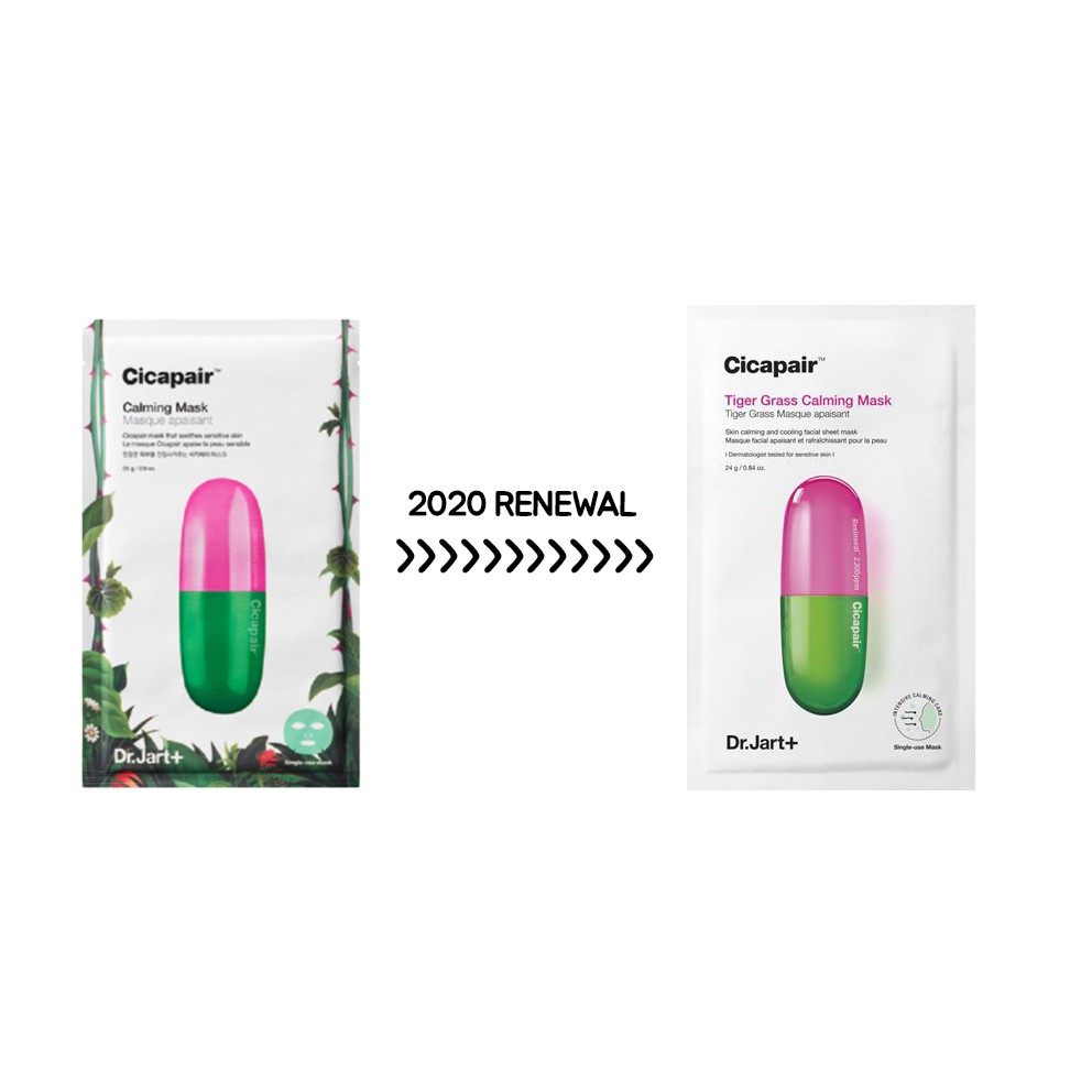 Mặt Nạ Làm Dịu & Hỗ Trợ Phục Hồi Da Nhạy Cảm Dr. Jart+ Cicapair Tiger Grass Calming Mask 25g