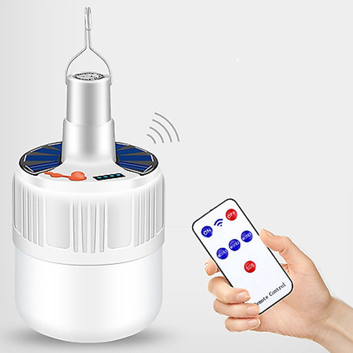Bóng đèn LED tích điện cực sáng có sạc ngoài - Bóng tích điện 3 chế độ sáng thông minh kèm móc treo - Bóng đèn tích điện, công suất 40W, 100W, 150W - Đèn sạc tích điện siêu sáng - Bóng tích điện