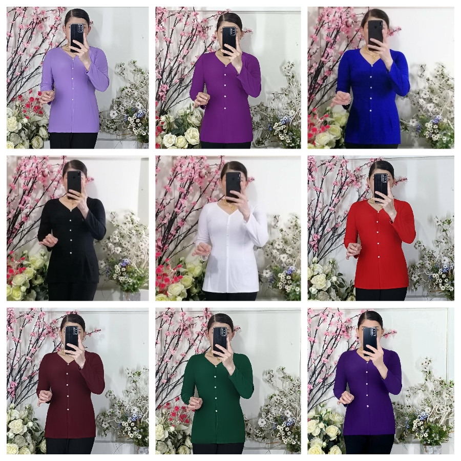 Áo Bà Ba Màu Trơn_AM1 - Áo Lẻ (Không Quần)