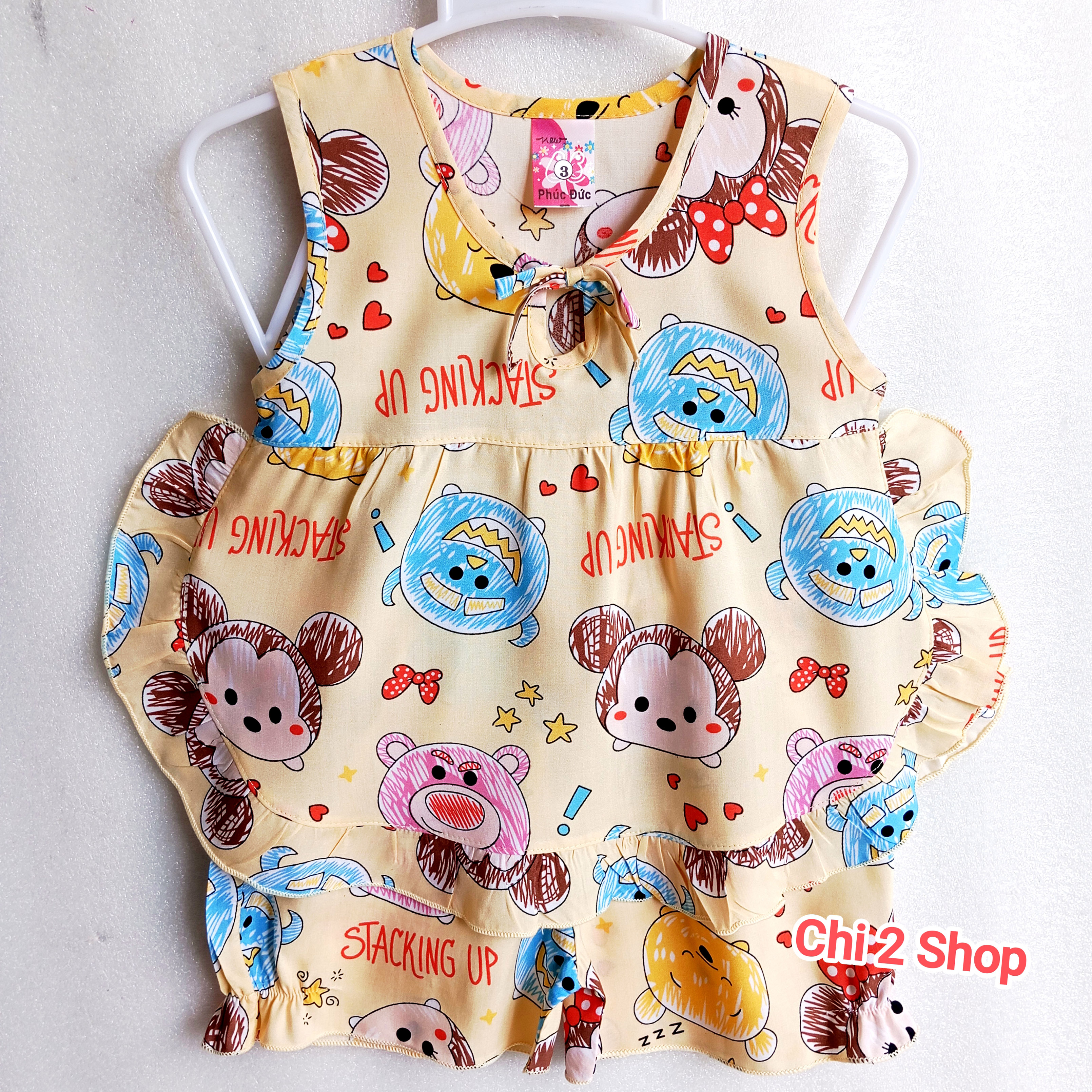 Girls' Linen Tole Sets C2H31B, Newborn Children's Clothes, Girls' Tank Tops, Children's Clothes under 3 Years Old, Cheap, Cool Home Clothes - 5