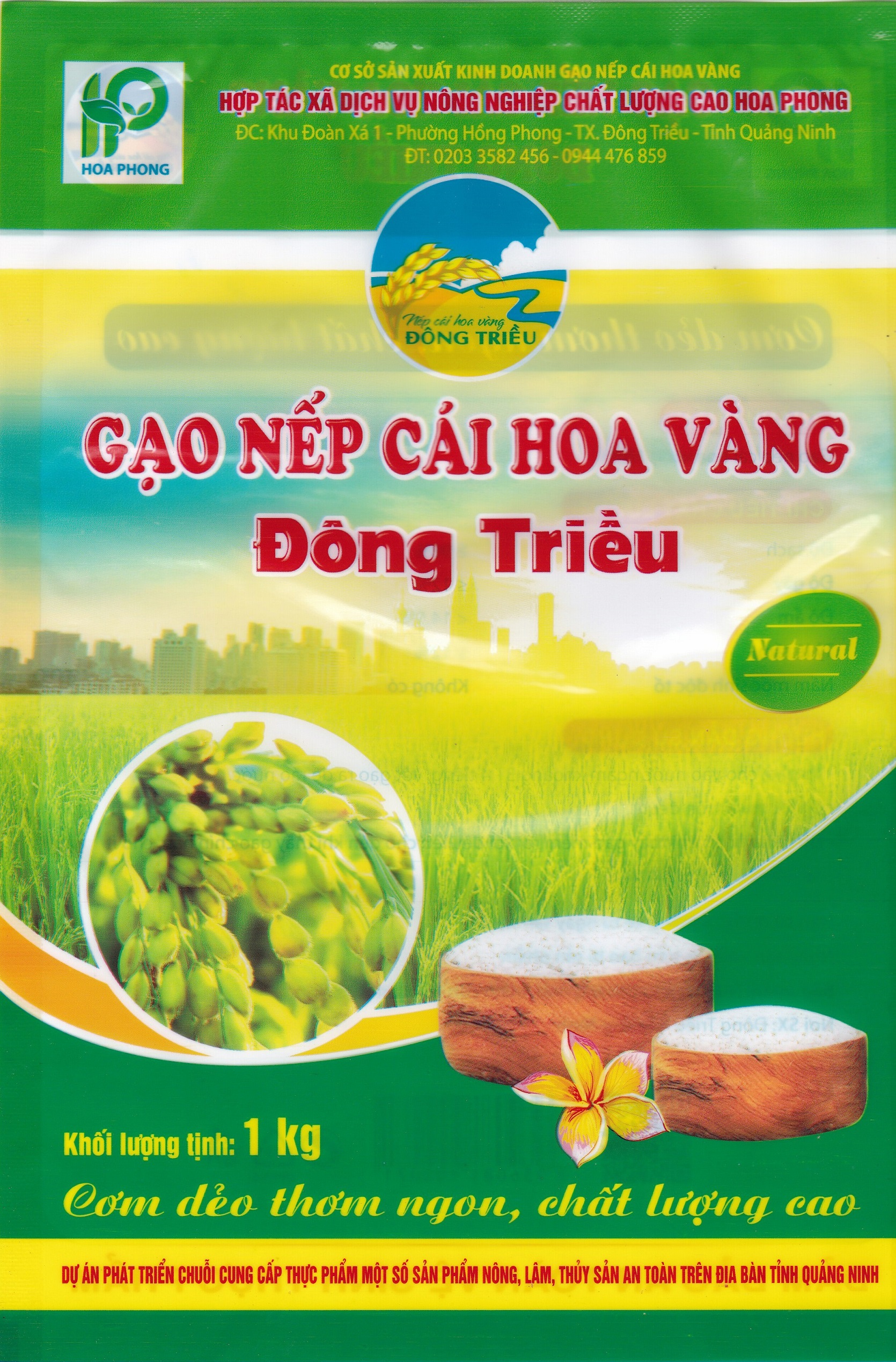 Gạo nếp cái hoa vàng - Gói 1 kg