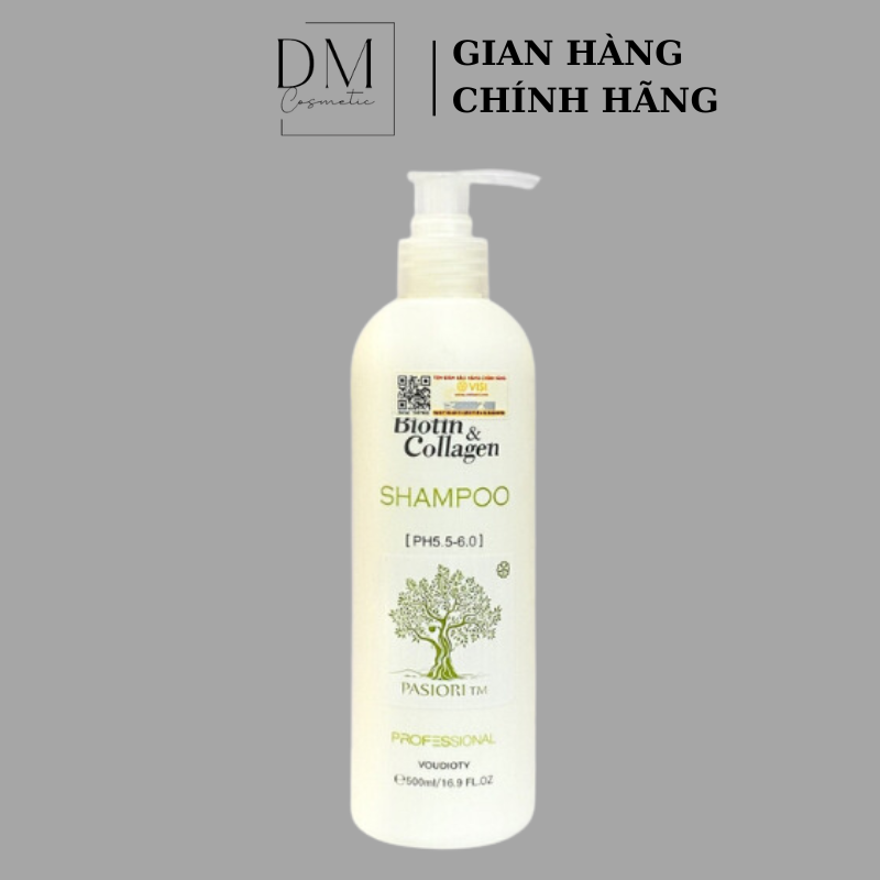 Dầu gội đầu, Dầu gội Biotin Collagen phục hồi tóc chai trắng 500ml - 1000ml