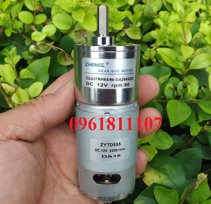 Motor giảm tốc 12V 80 vòng/phut,  động cơ giảm tốc 24v 26 vòng, motor 12v giảm tốc