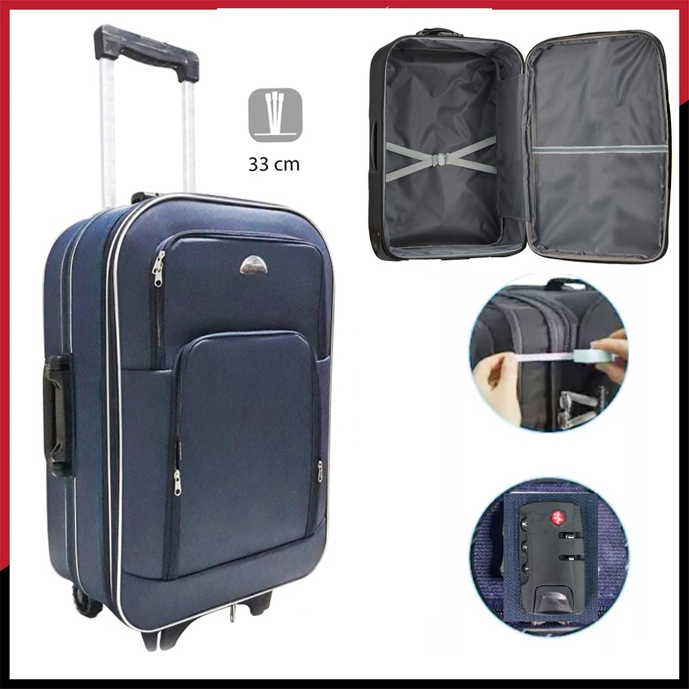Vali Kéo Du Lịch BI&TI Màu xanh Nauy Có Nắp - 20 Inch