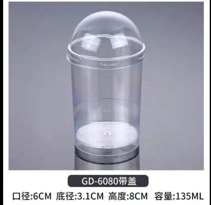 Ly nhựa đựng bánh Mousse hình trụ tròn