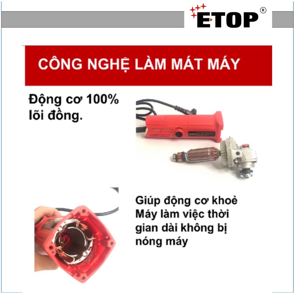 Máy mài - máy mài etop xh - 918s công suất 980w - bảo hành chính hãng 6 tháng