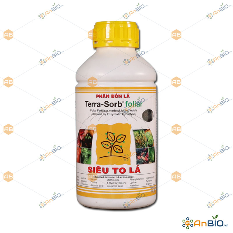 Phân bón hữu cơ terra sorb foliar chai 1lit siêu to lá - c1.1017