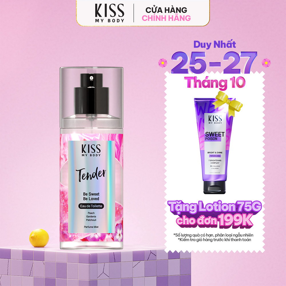 Xịt Thơm Toàn Thân Hương Nước Hoa Malissa Kiss hương TENDER 88ML