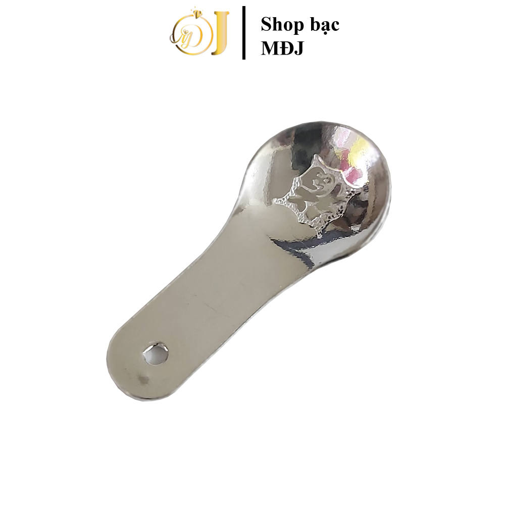 Thìa bạc cạo gió bạc nguyên chất loại đẹp dày dặn bạc đánh gió mđj002