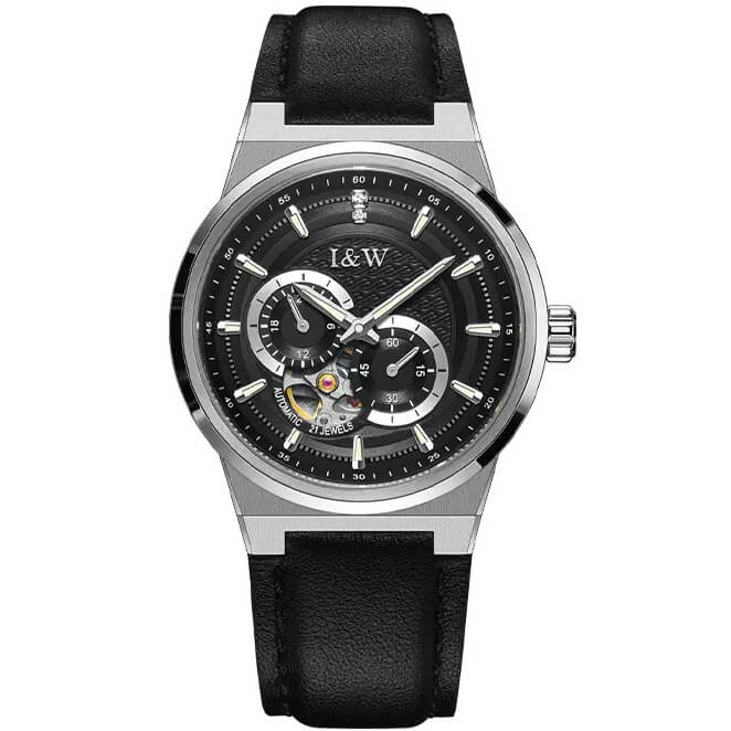 Đồng hồ nam chính hãng iw carnival iw680g-1 kính sapphire ,chống xước,chống nước 50m ,bh 24 tháng,máy cơ ,dây da cao cấp