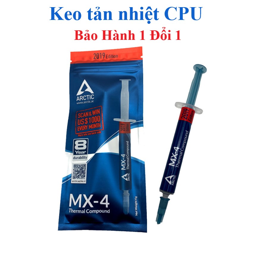 Keo tản nhiệt cpu máy tính arctic mx-4 - 4g