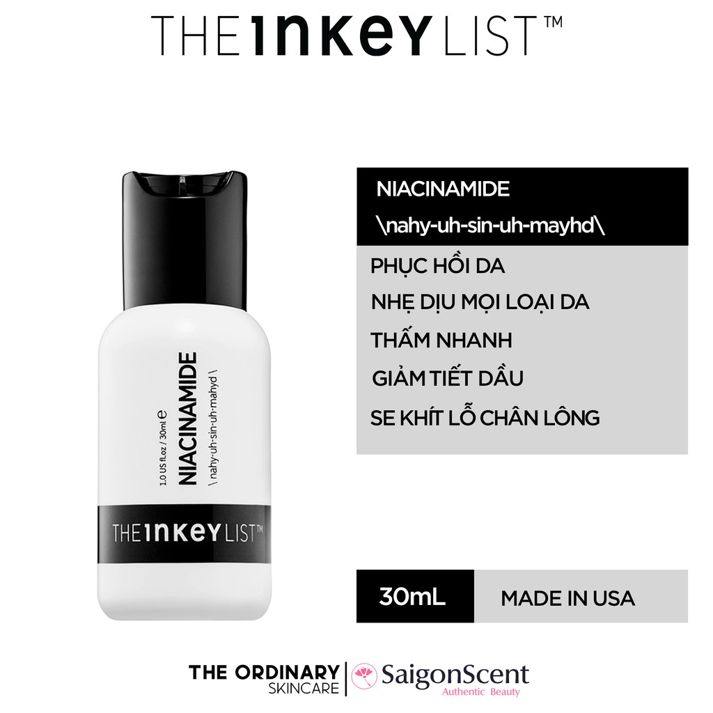 Tinh chất The INKEY List Niacinamide
