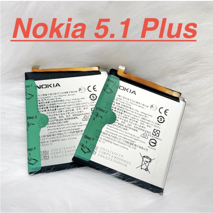 Pin zin chính hãng nokia 5.1 plus mã he342 dung lượng 3060mah battery linh kiện thay thế