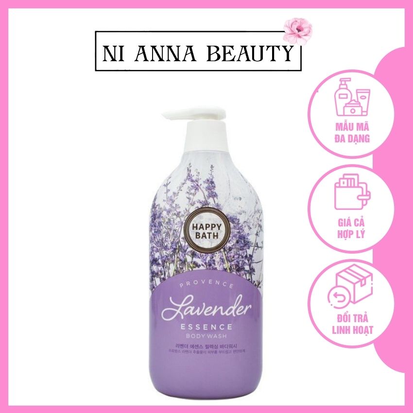 [Freeship+Quà] Sữa Tắm Happy Bath Hàn Quốc 900ml NI ANNA BEAUTY NA00047