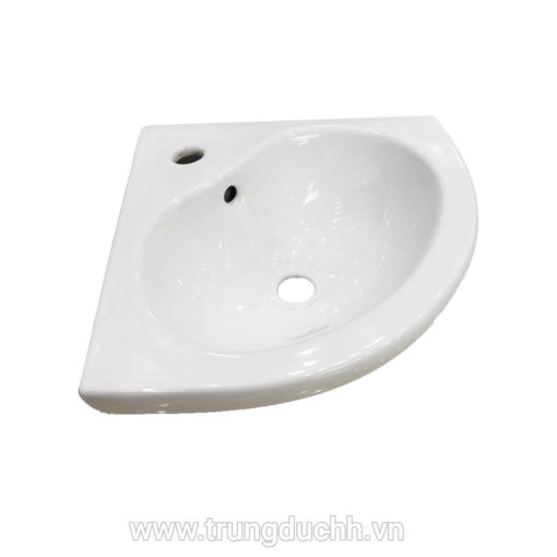 Chậu rửa mặt lavabo, chậu góc kích thước 37x37x16.5cm